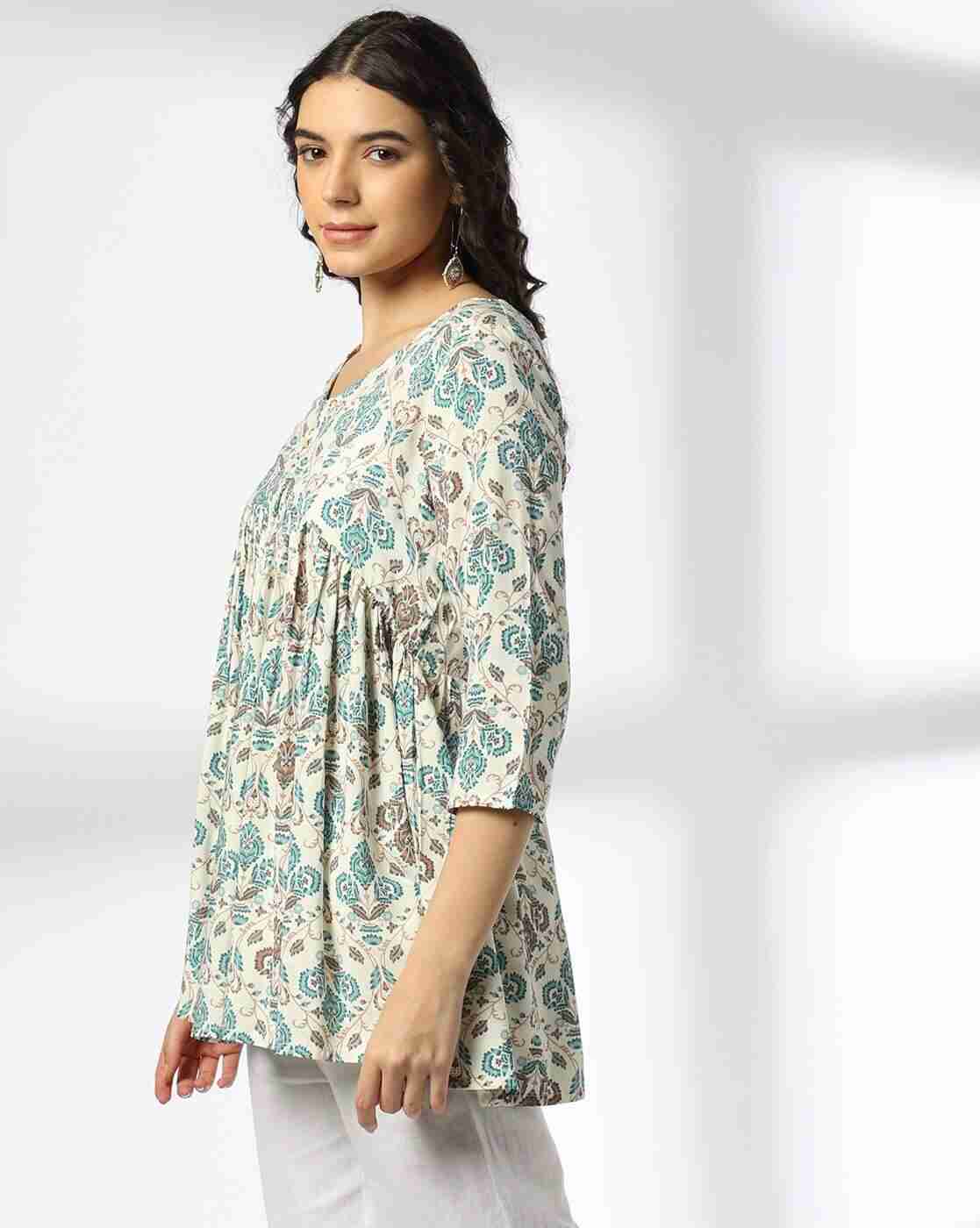 FUSION | Women Floral Print Flared Tunic|1