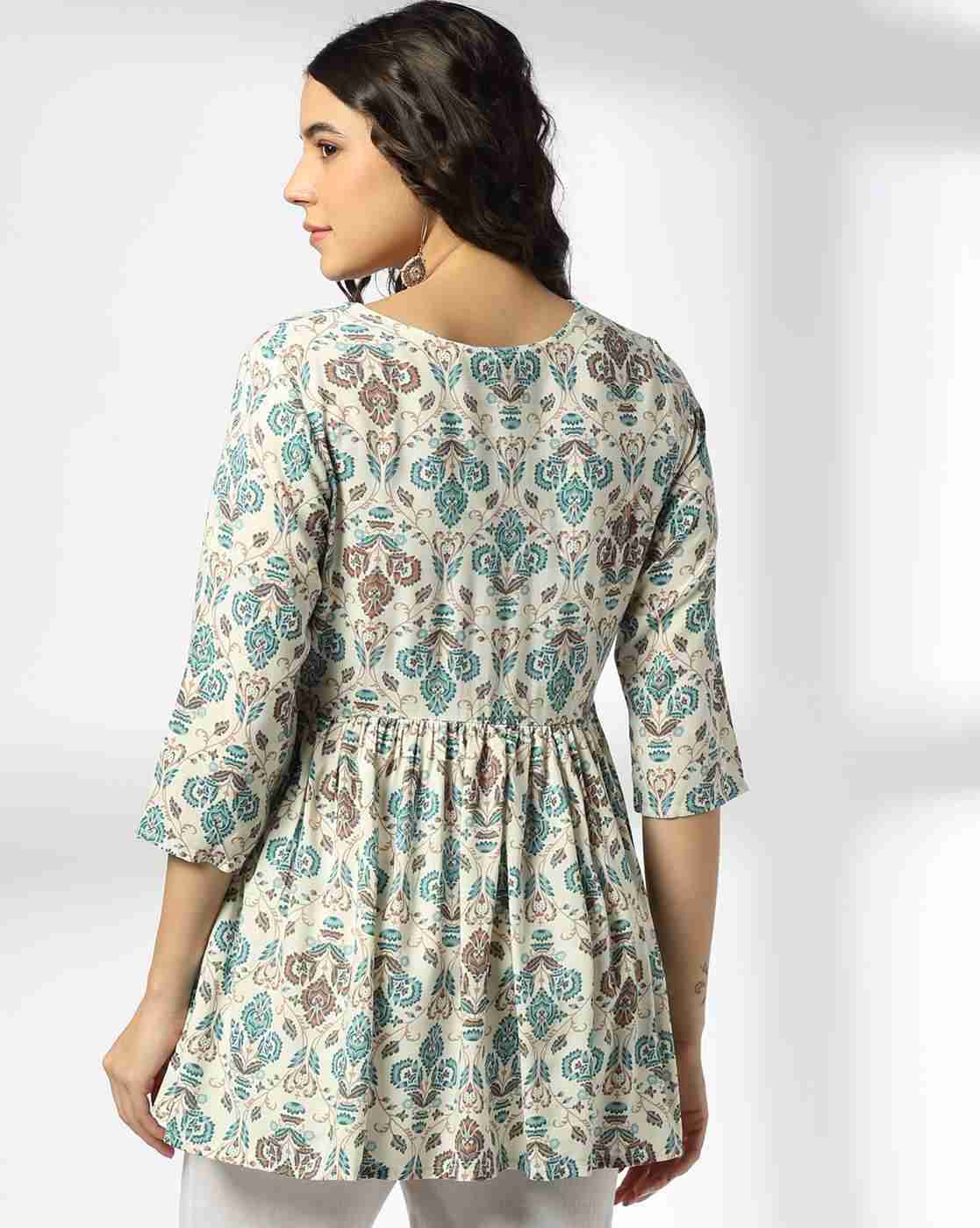 FUSION | Women Floral Print Flared Tunic|2