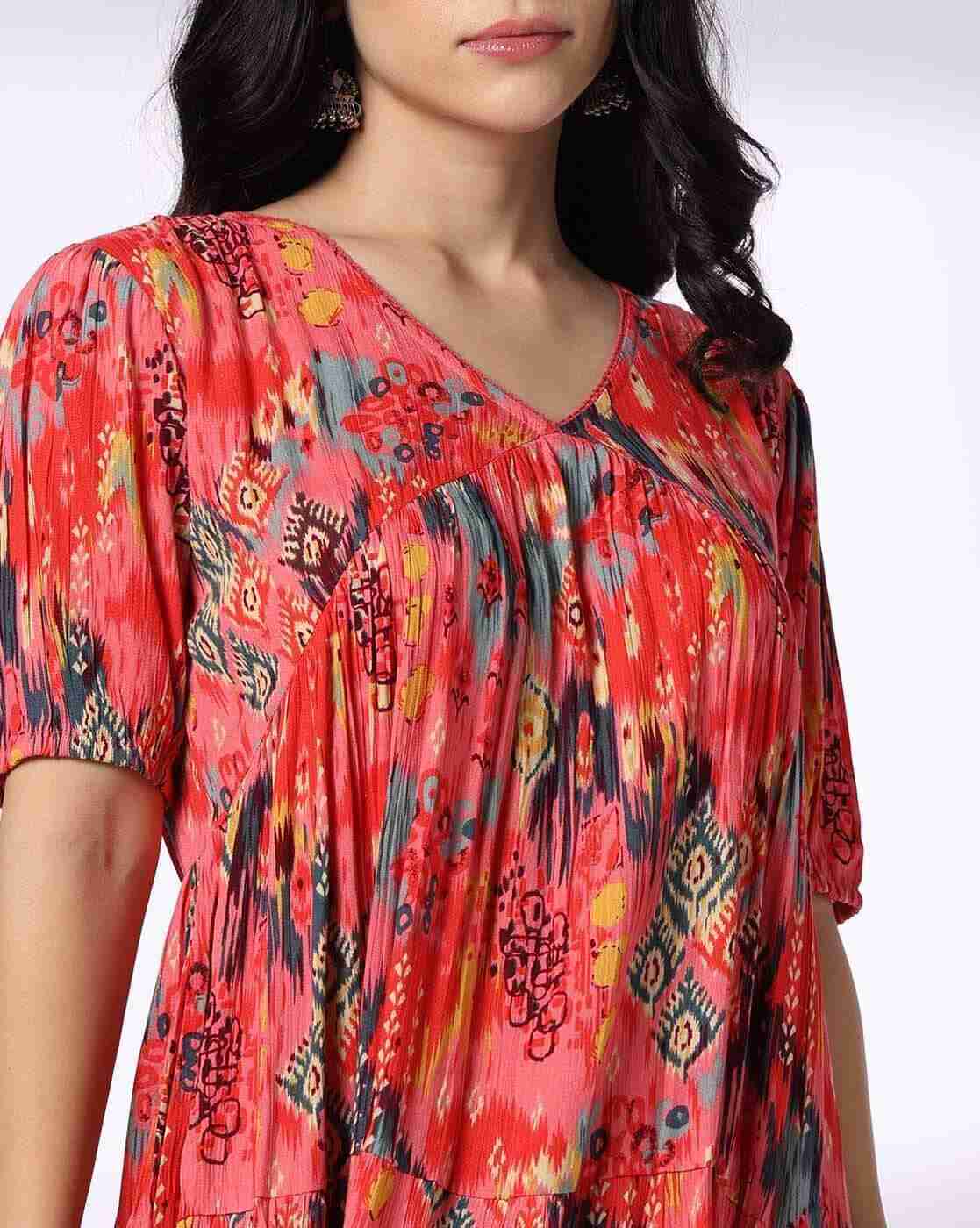 FUSION | Women Printed Tiered Dress|3