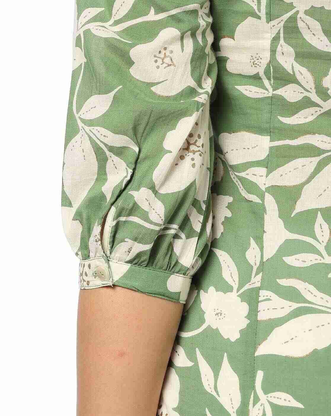 FUSION | Women Floral Print A-Line Kurti|4