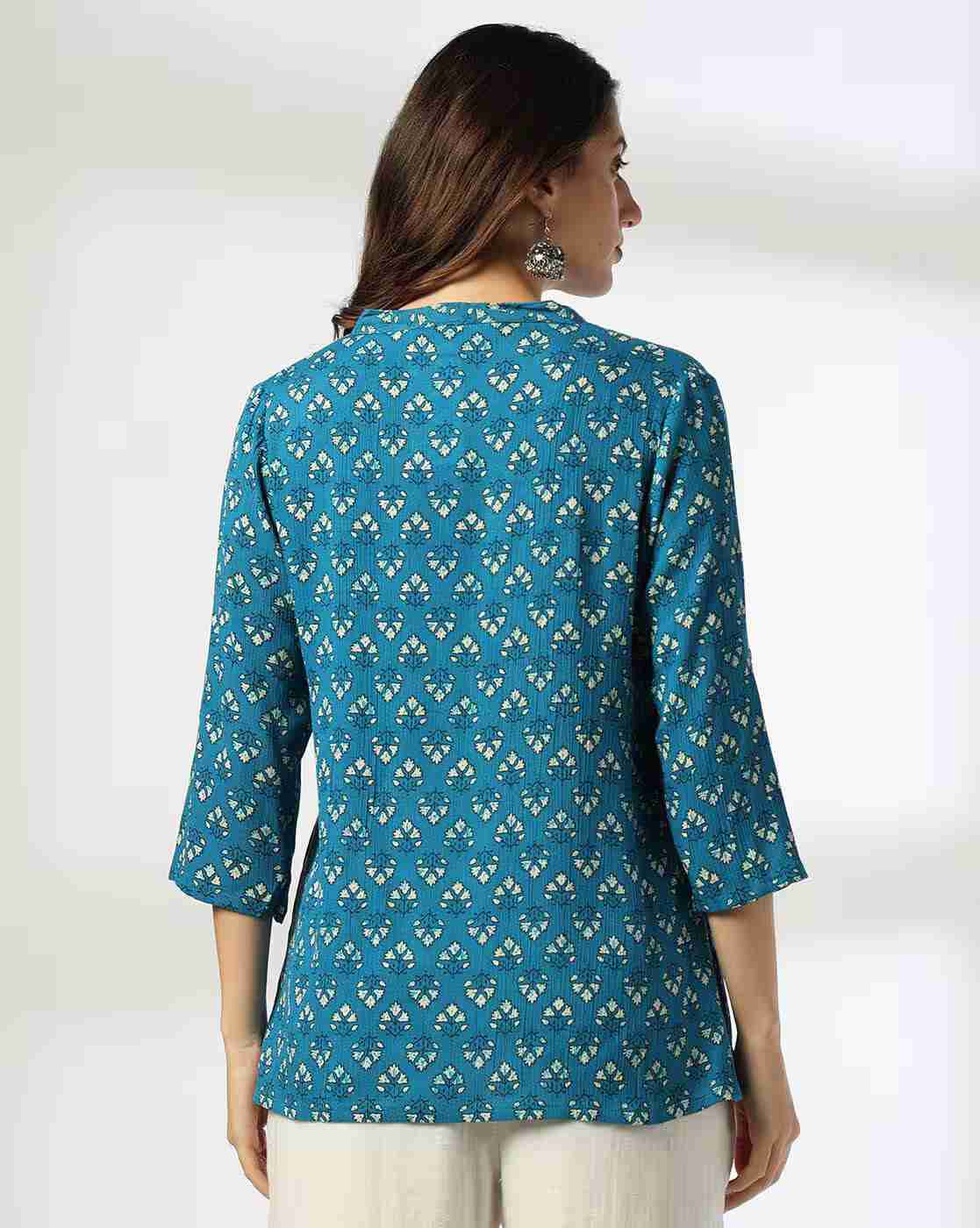 FUSION | Women Floral Print A-Line Kurti|2