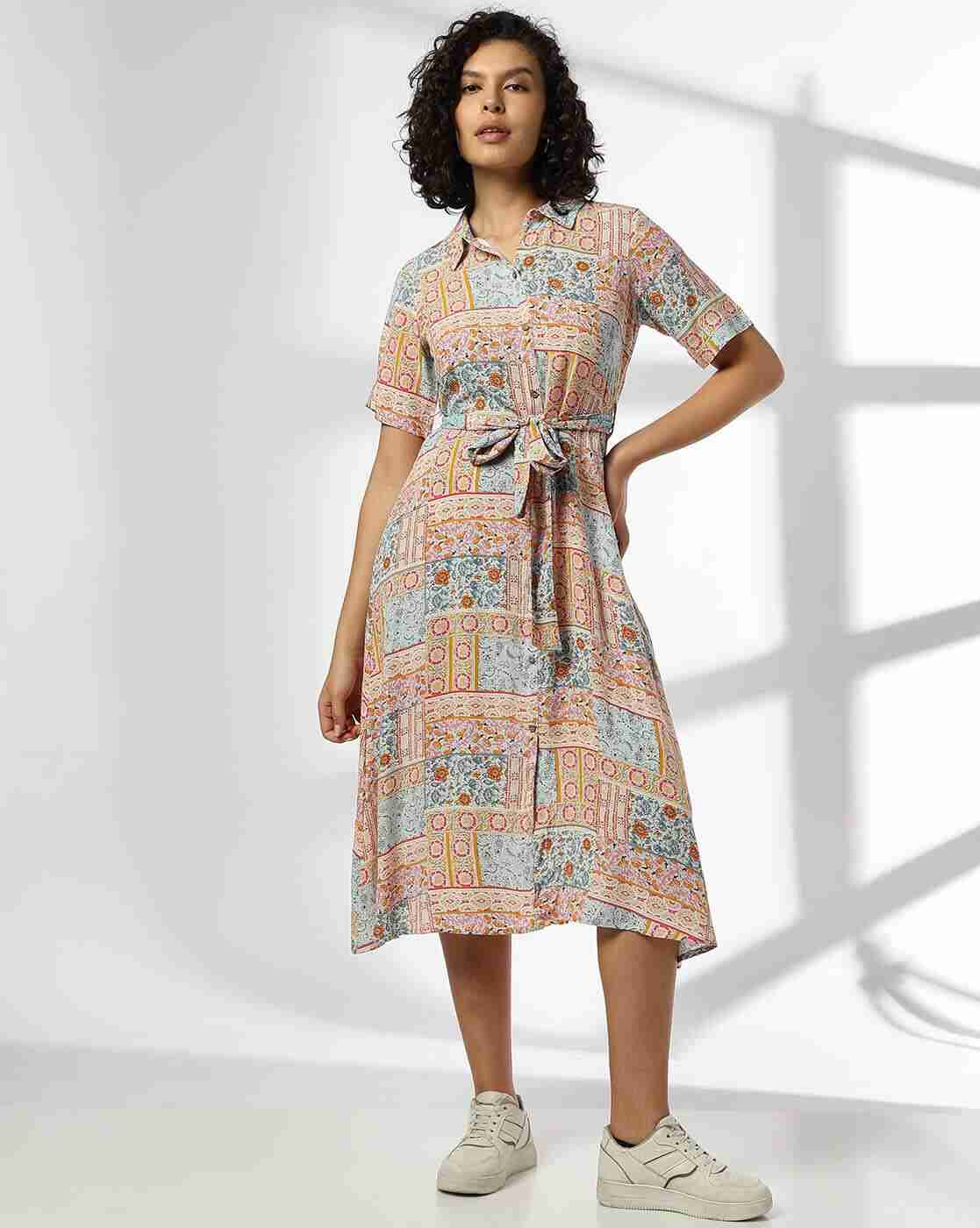 FUSION | Women Floral Print Shirt Dress|0