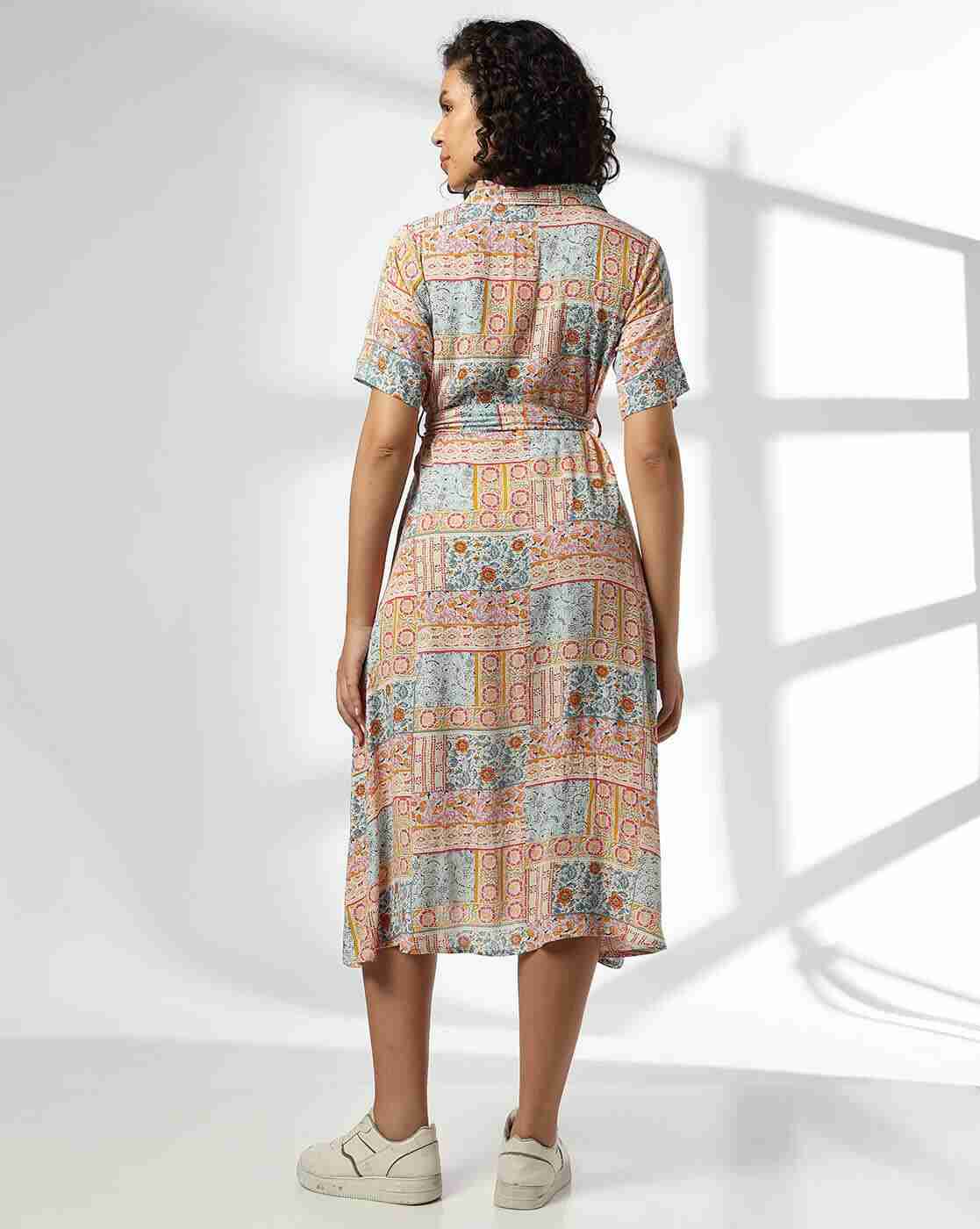 FUSION | Women Floral Print Shirt Dress|2
