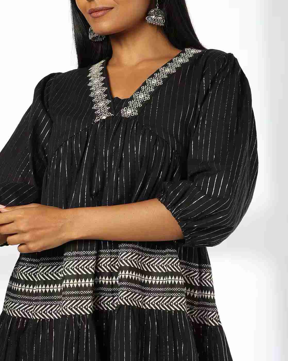 FUSION | Women Printed Tiered Dress|3