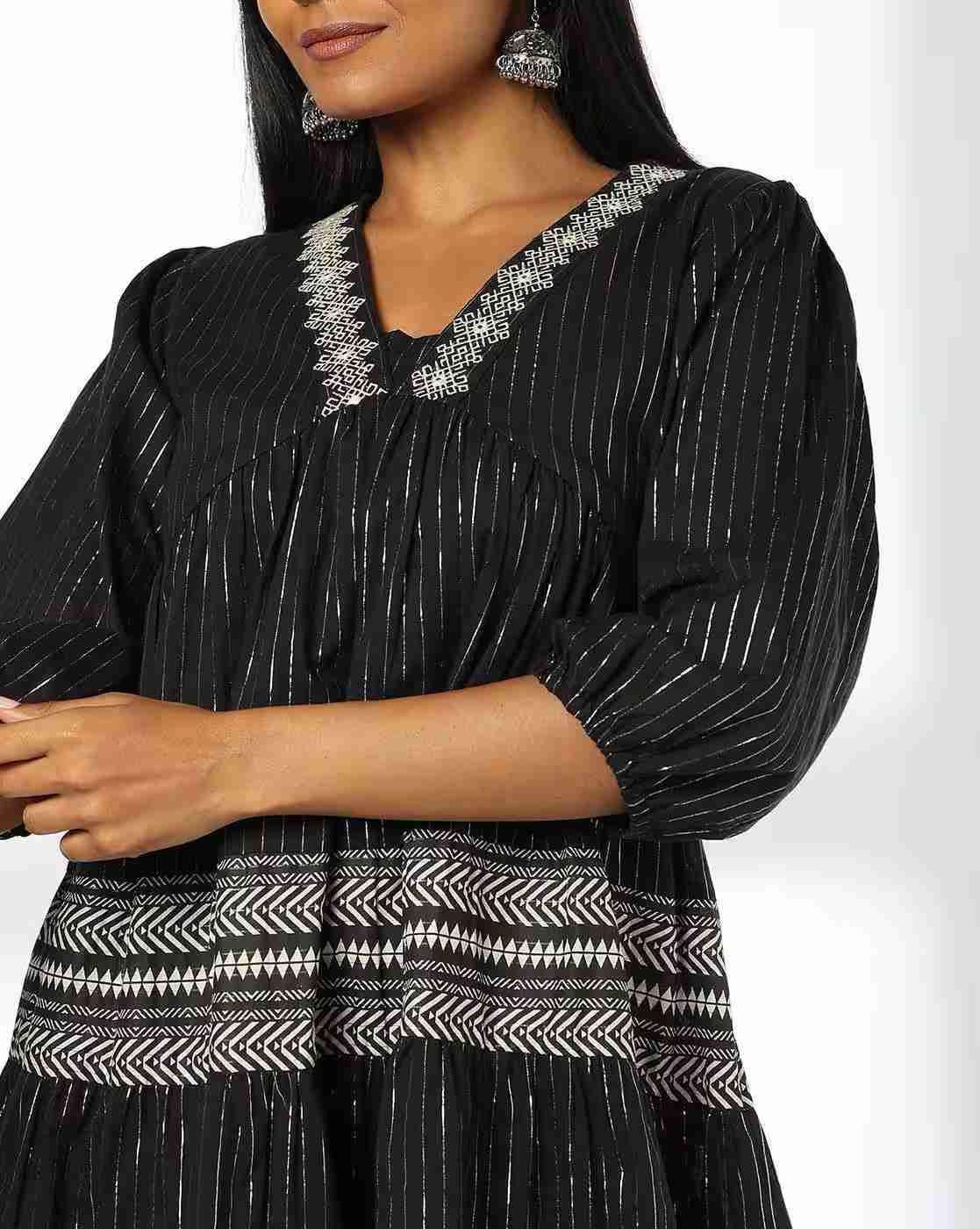 FUSION | Women Printed Tiered Dress|3