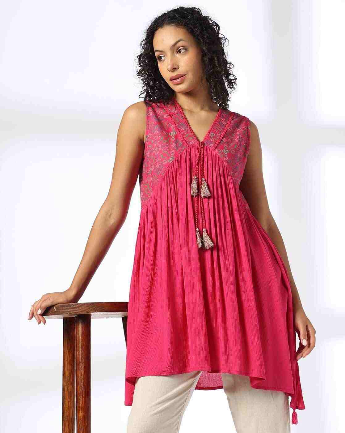 FUSION | Women Floral Print Relaxed Fit Tunic|0
