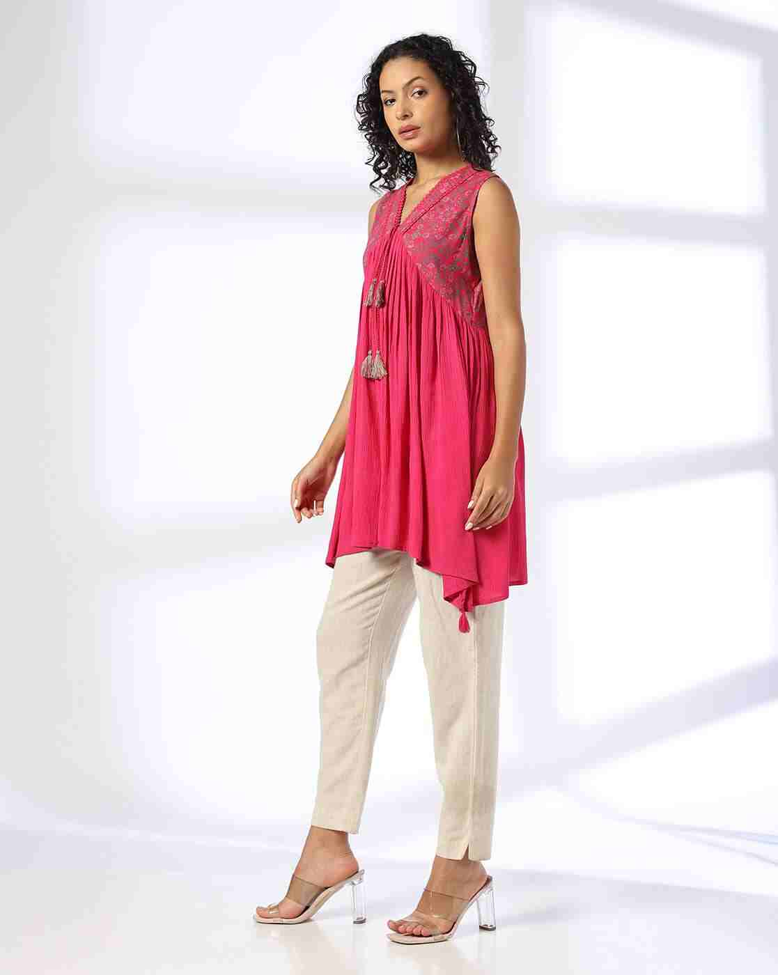 FUSION | Women Floral Print Relaxed Fit Tunic|1