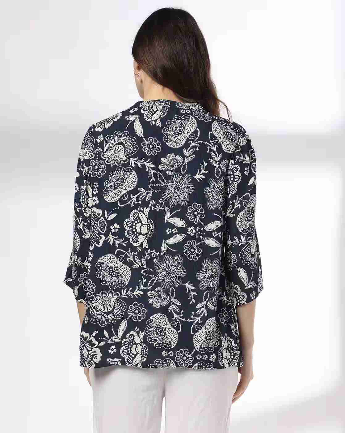 FUSION | Women Floral Print Straight Kurti|2