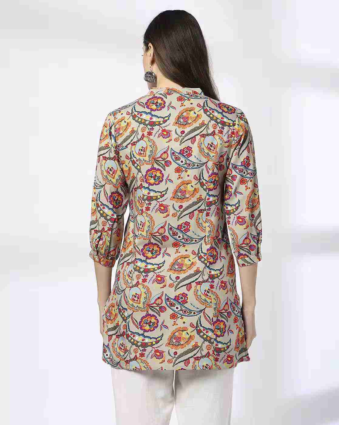 FUSION | Women Printed A-Line Kurti|2