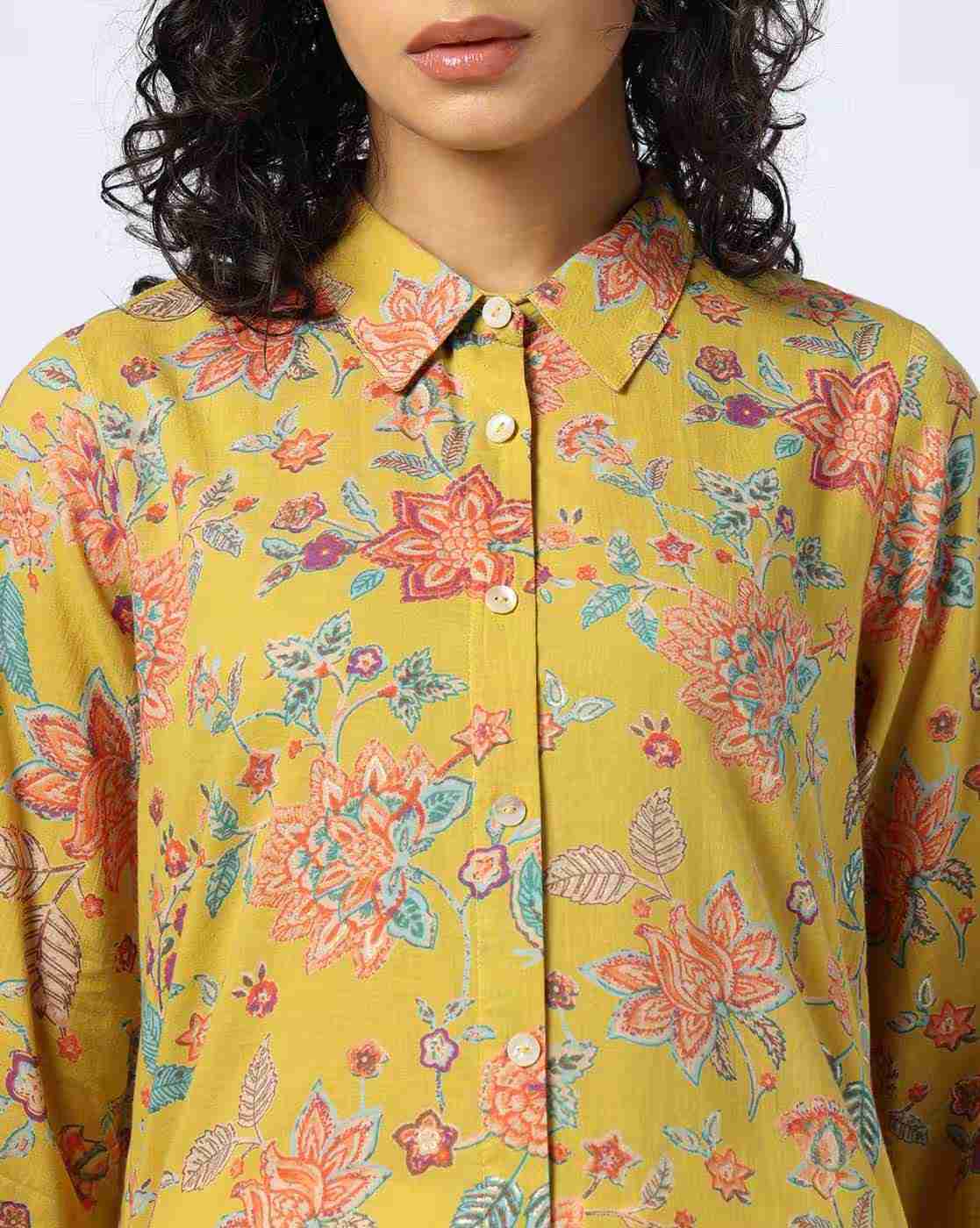 FUSION | Women Floral Print Straight Kurta|3
