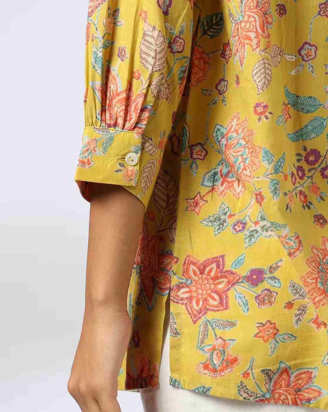 FUSION | Women Floral Print Straight Kurta|5
