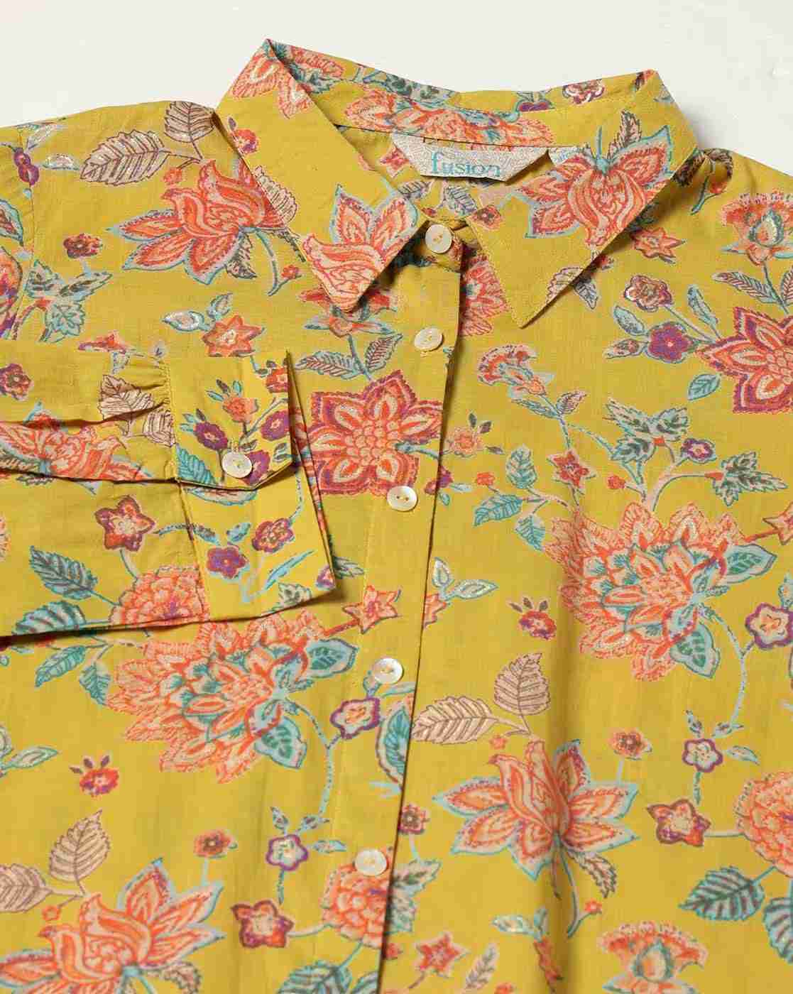 FUSION | Women Floral Print Straight Kurta|6