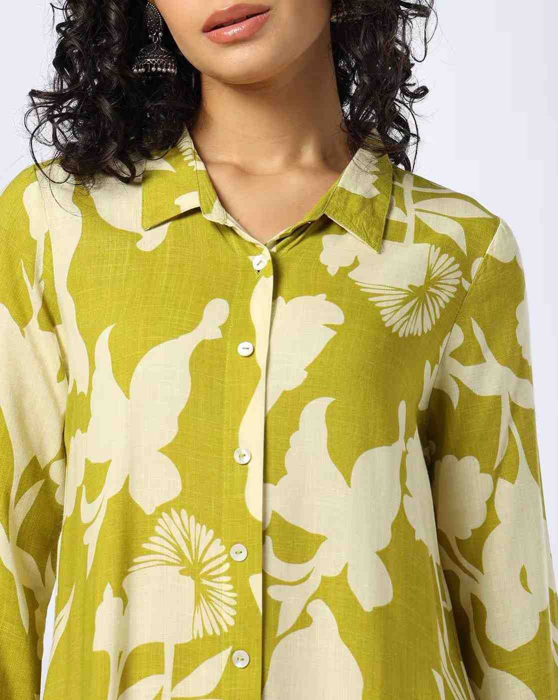 FUSION | Women Floral Print A-Line Kurti|3