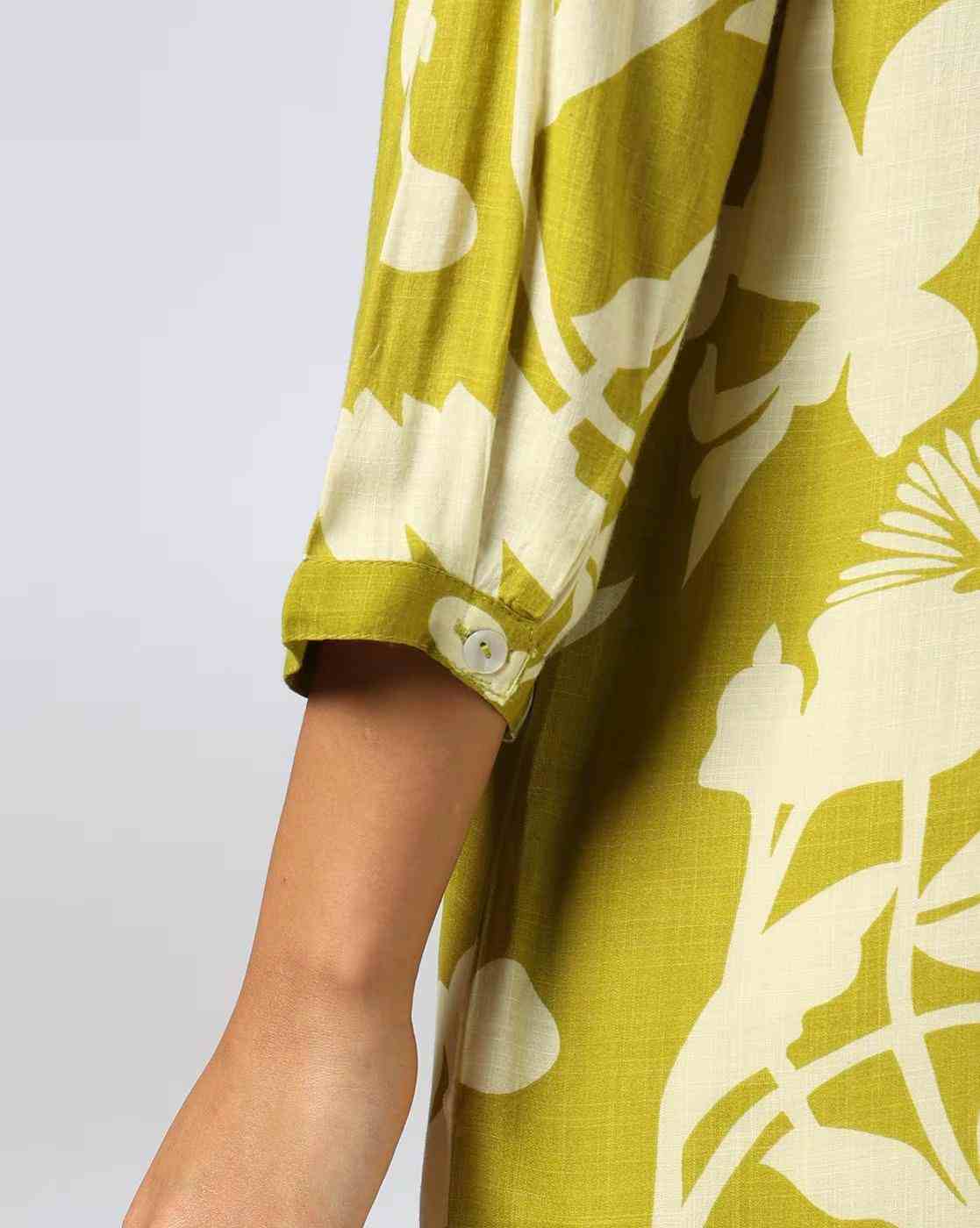 FUSION | Women Floral Print A-Line Kurti|4