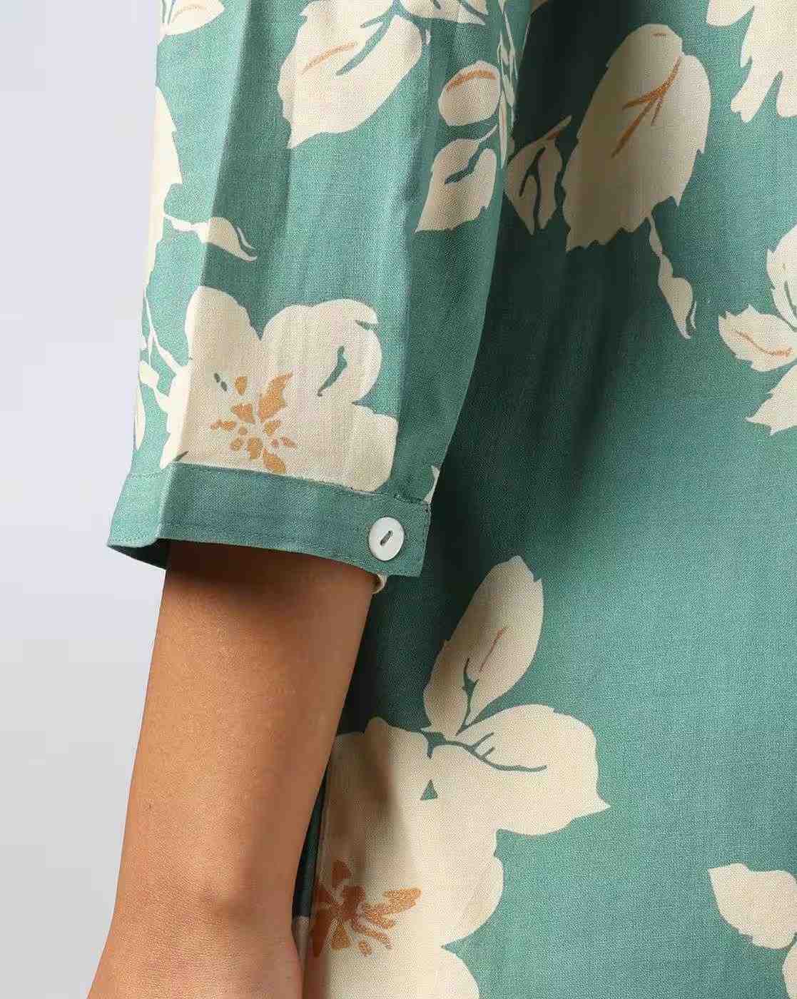 FUSION | Women Floral Print A-Line Kurti|4