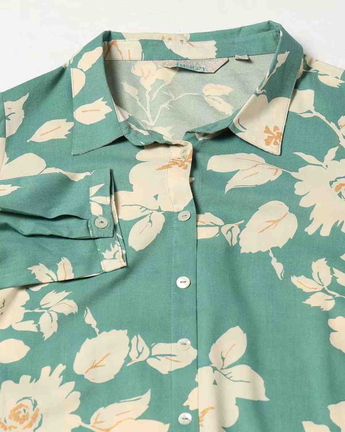 FUSION | Women Floral Print A-Line Kurti|5