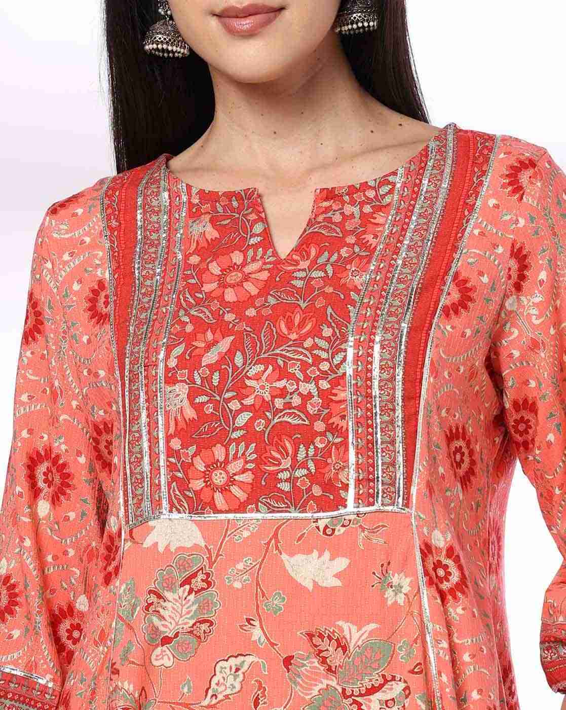 FUSION | Women Printed A-Line Dress|3