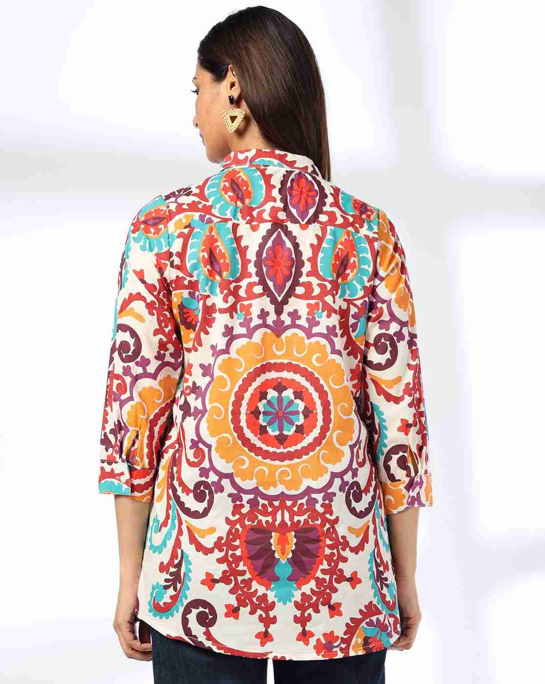FUSION | Women Printed Relaxed Fit Shirt|2