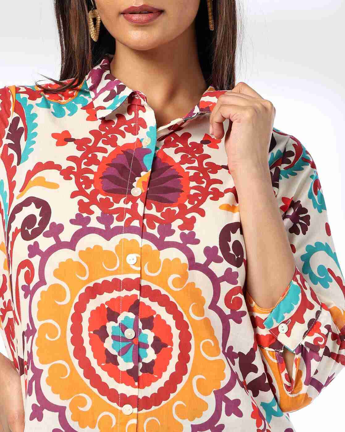 FUSION | Women Printed Relaxed Fit Shirt|3