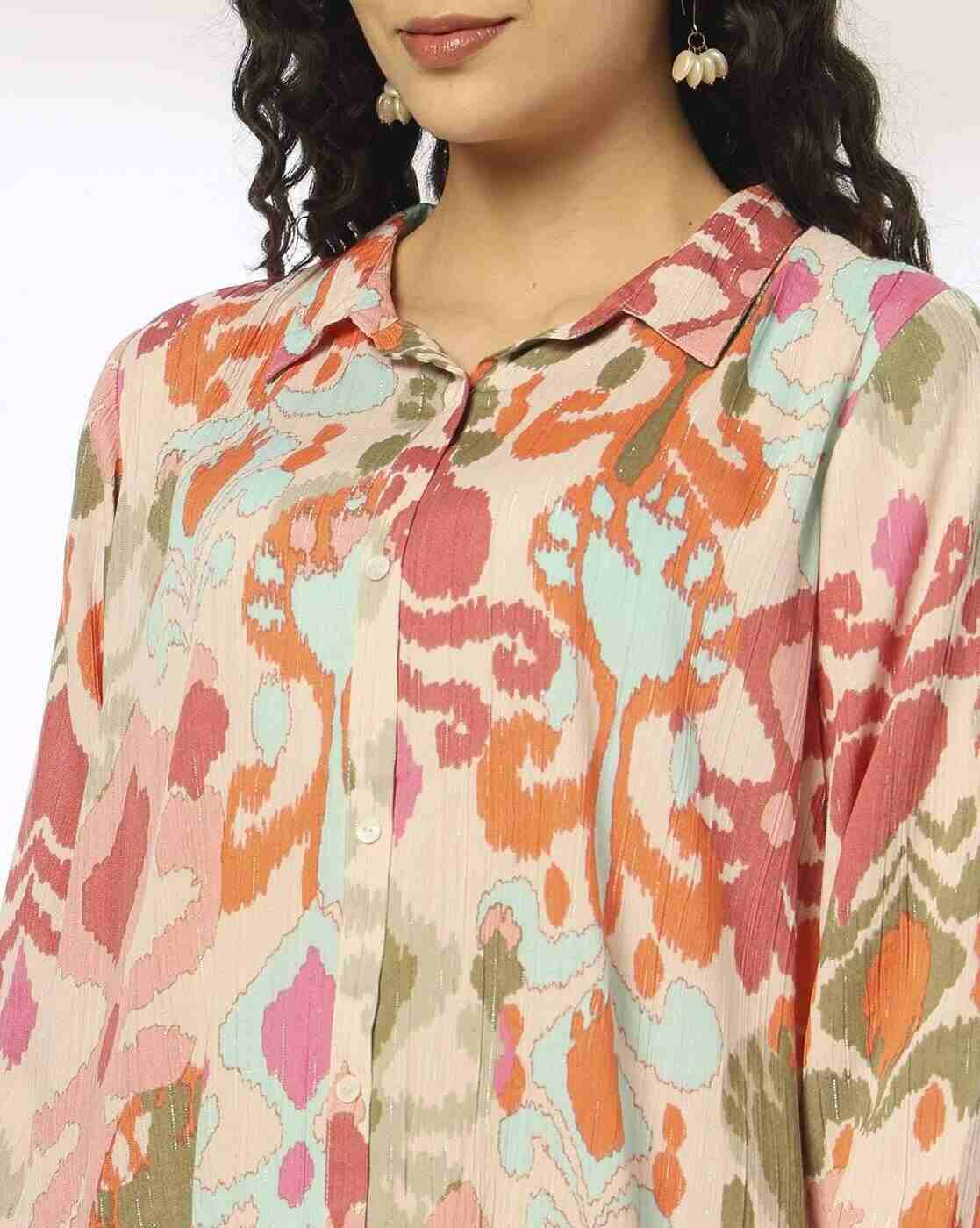 FUSION | Women Floral Print A-Line Tunic|3