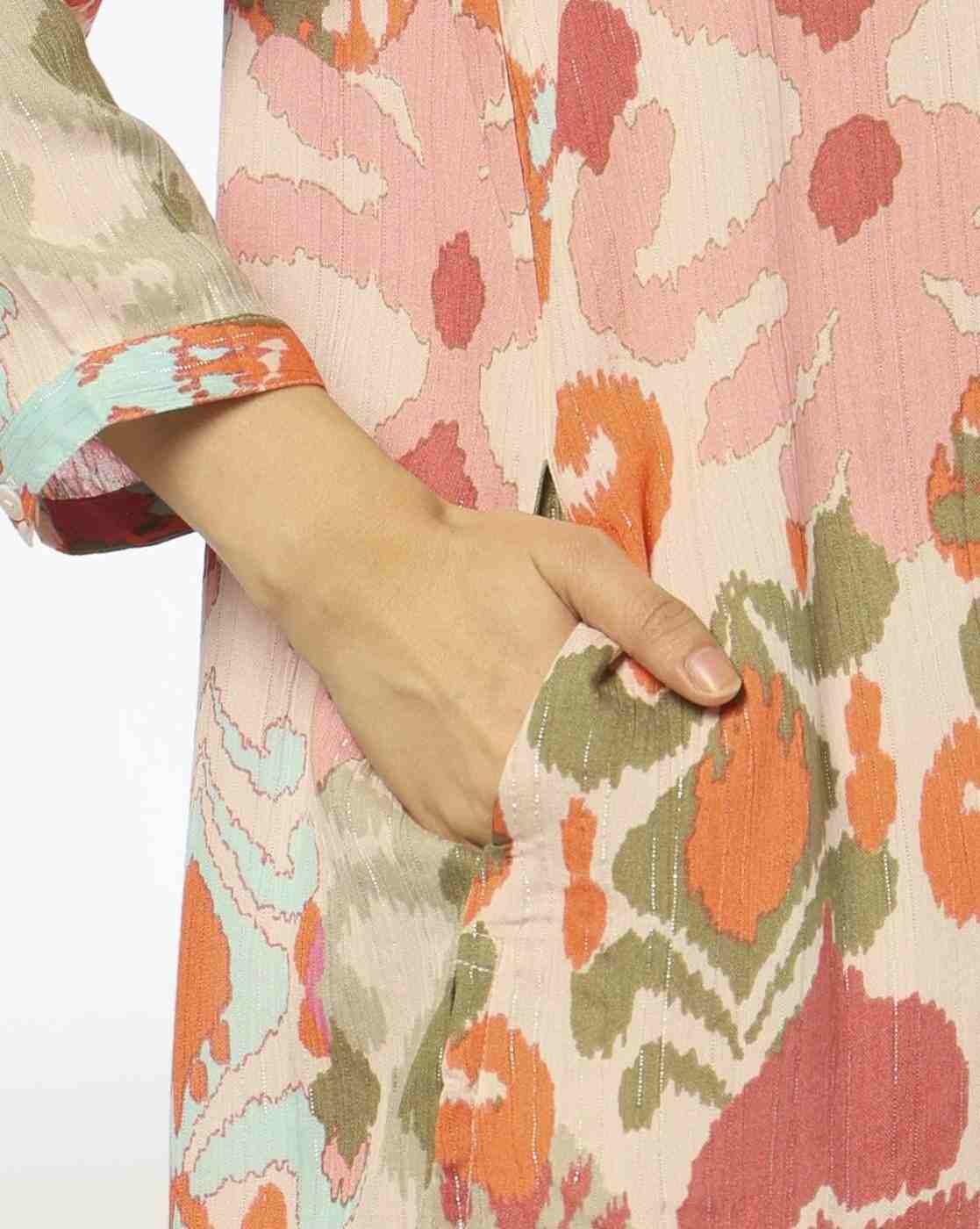 FUSION | Women Floral Print A-Line Tunic|4