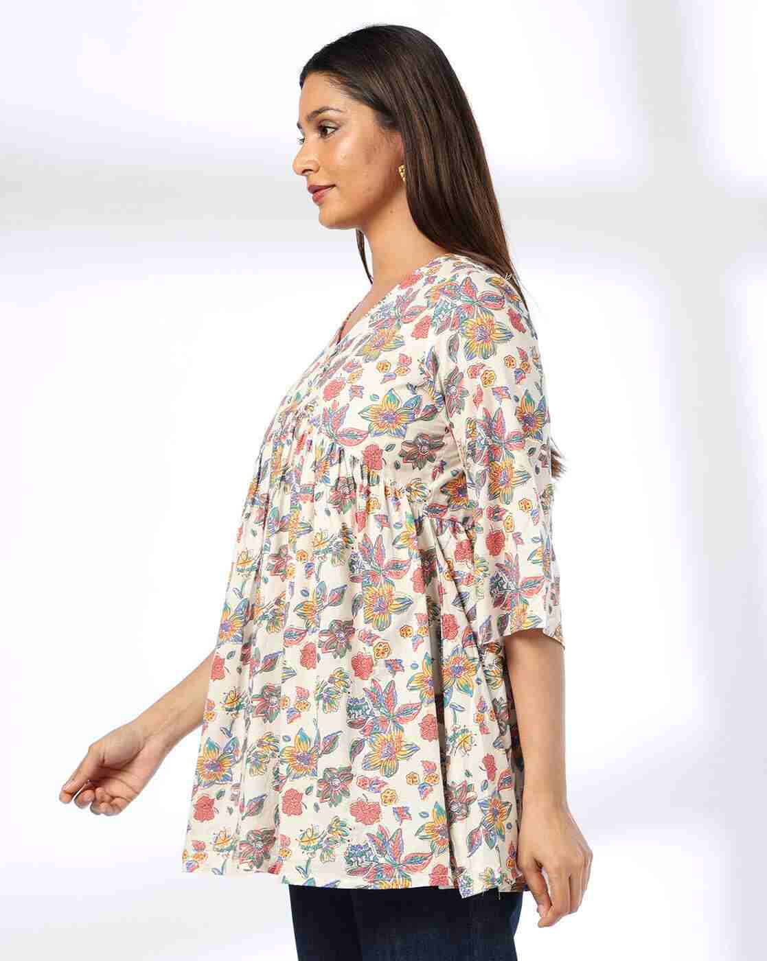 FUSION | Women Printed Relaxed Fit Top|1