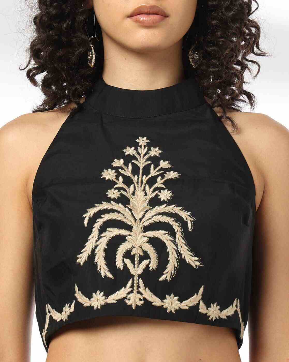 FUSION | Women Embellished Saree with Blouse|4