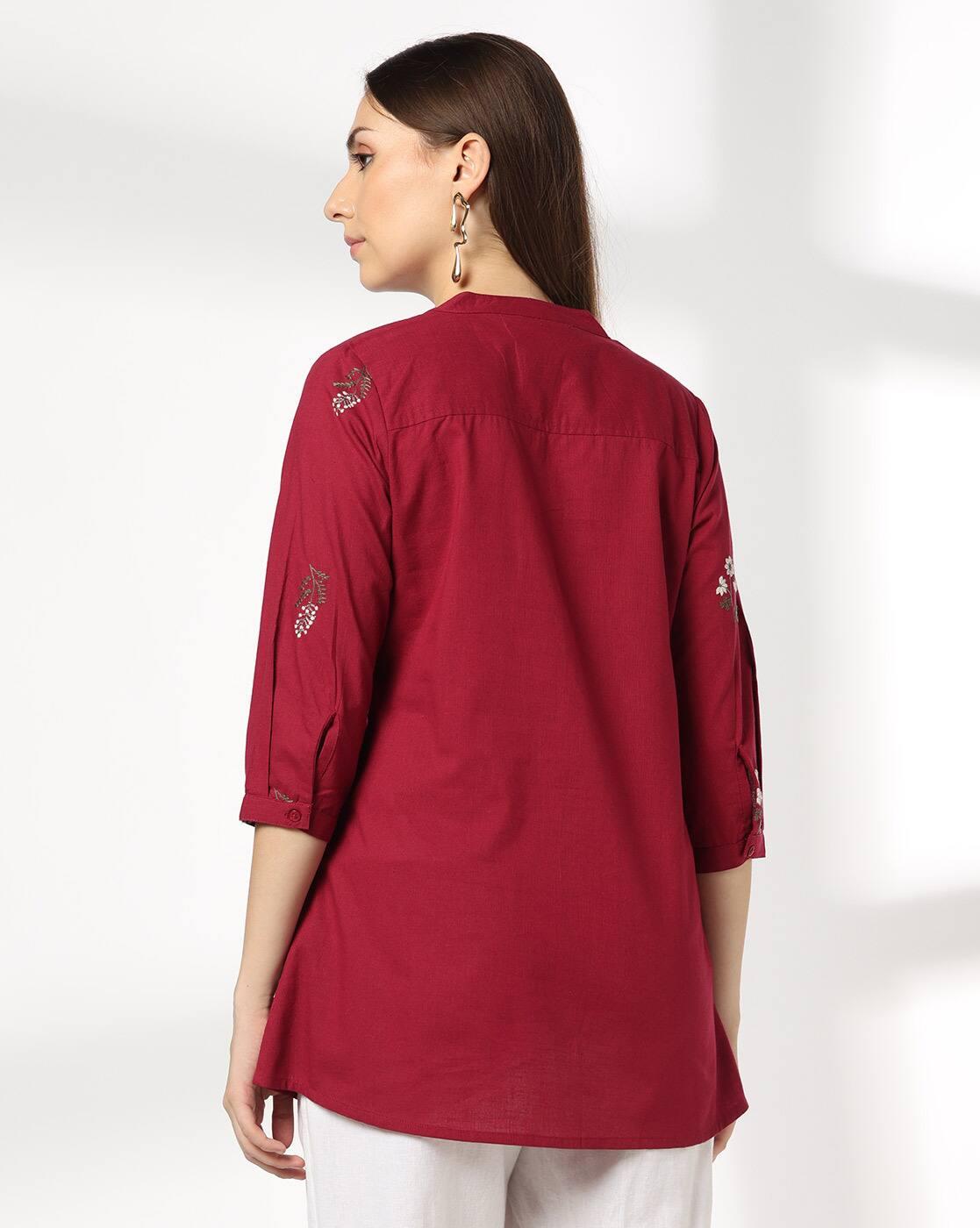 FUSION | Women Embroidered A-Line Tunic|2