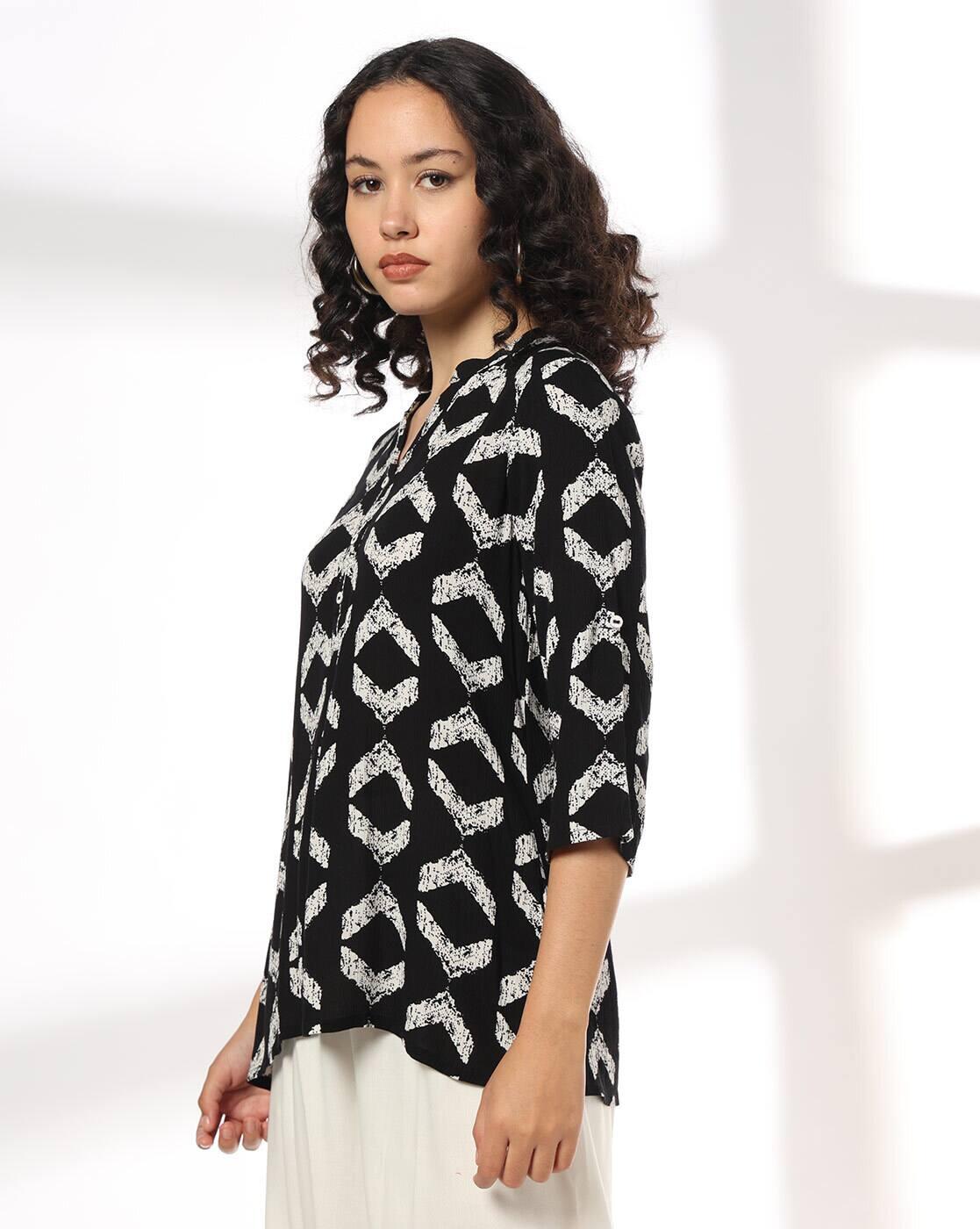 FUSION | Women Printed A-Line Kurti|1