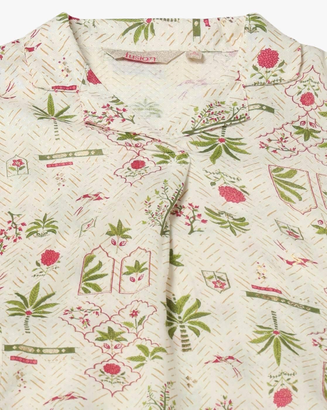FUSION | Women Floral Print A-Line Dress|3