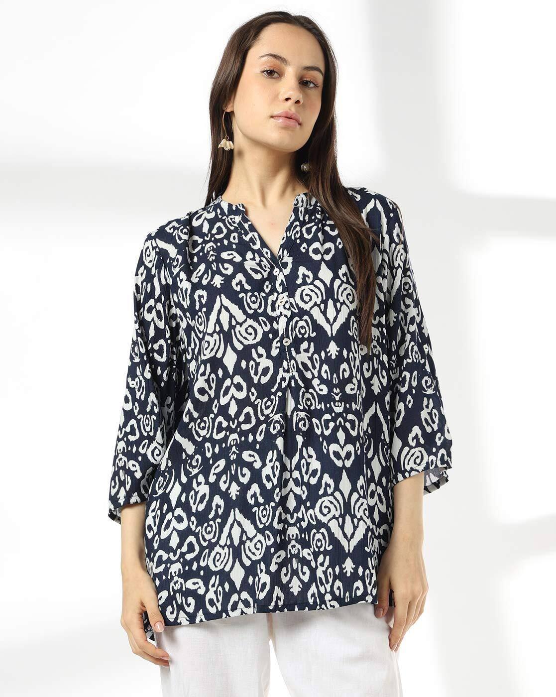 FUSION | Women Printed A-Line Kurti|0