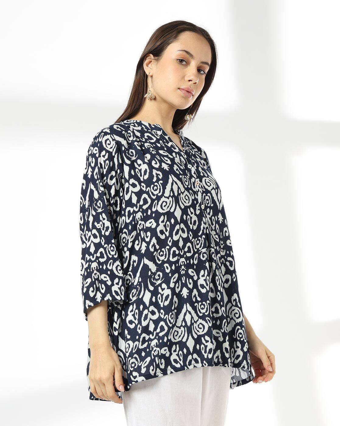 FUSION | Women Printed A-Line Kurti|1