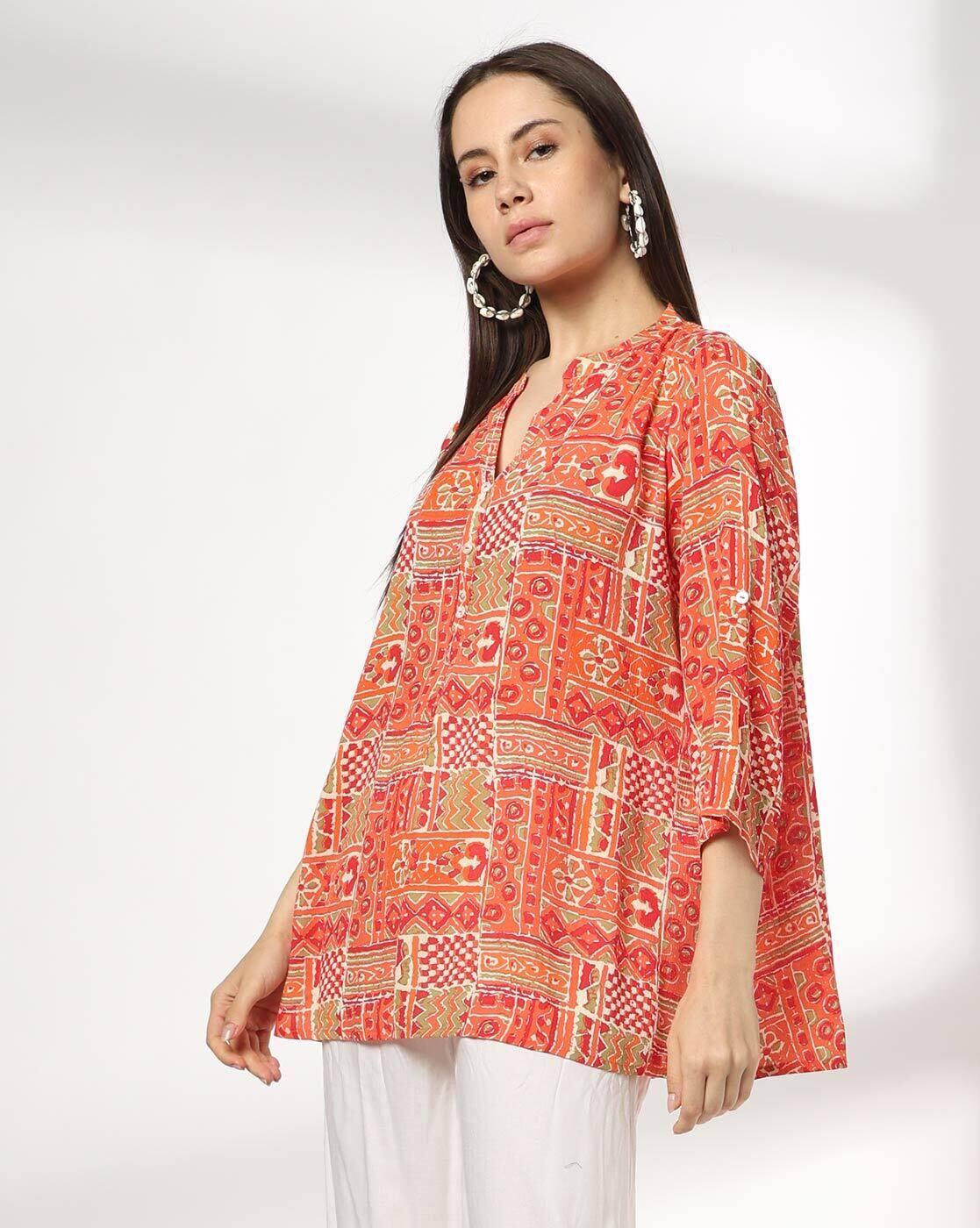 FUSION | Women Printed A-Line Kurti|1