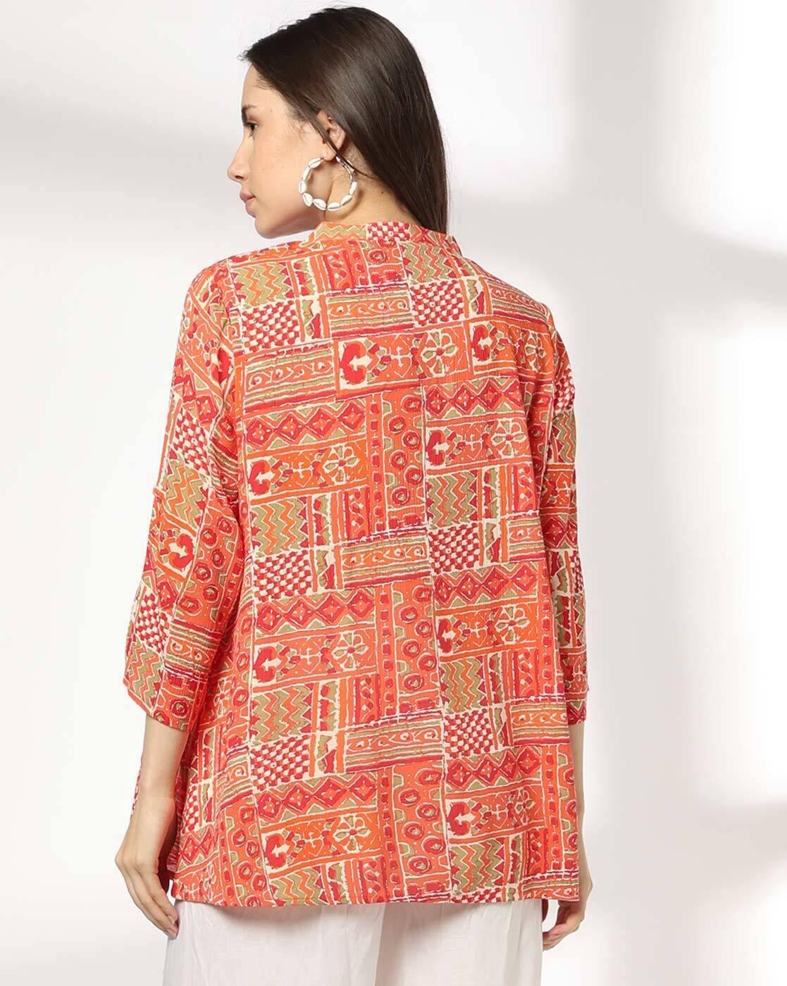 FUSION | Women Printed A-Line Kurti|2