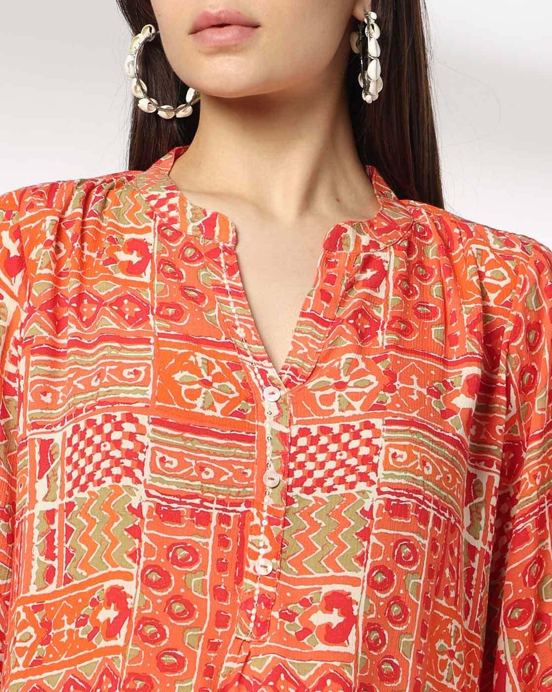 FUSION | Women Printed A-Line Kurti|3