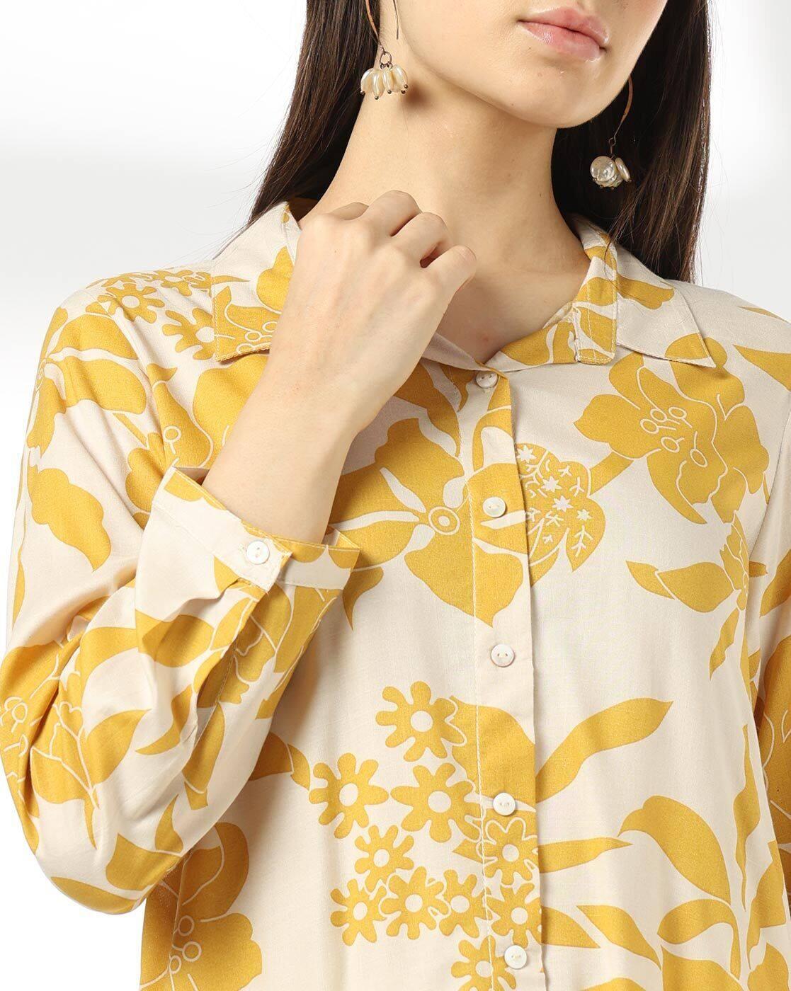 FUSION | Women Floral Print A-Line Kurta|3