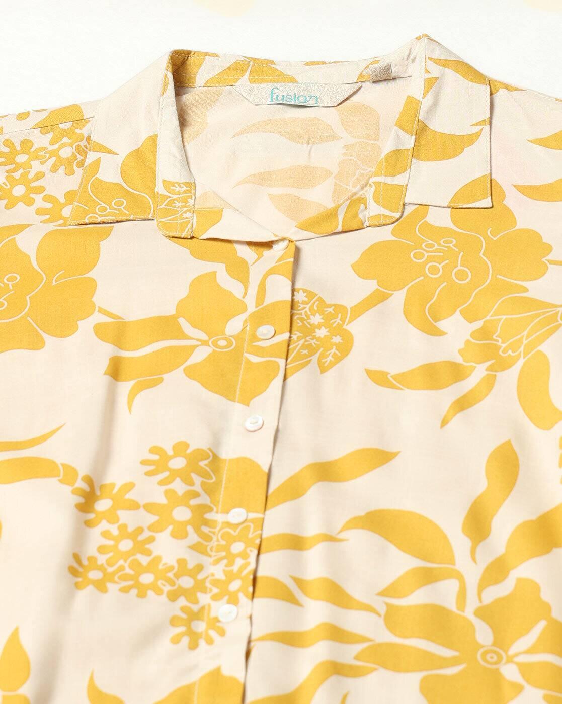 FUSION | Women Floral Print A-Line Kurta|4