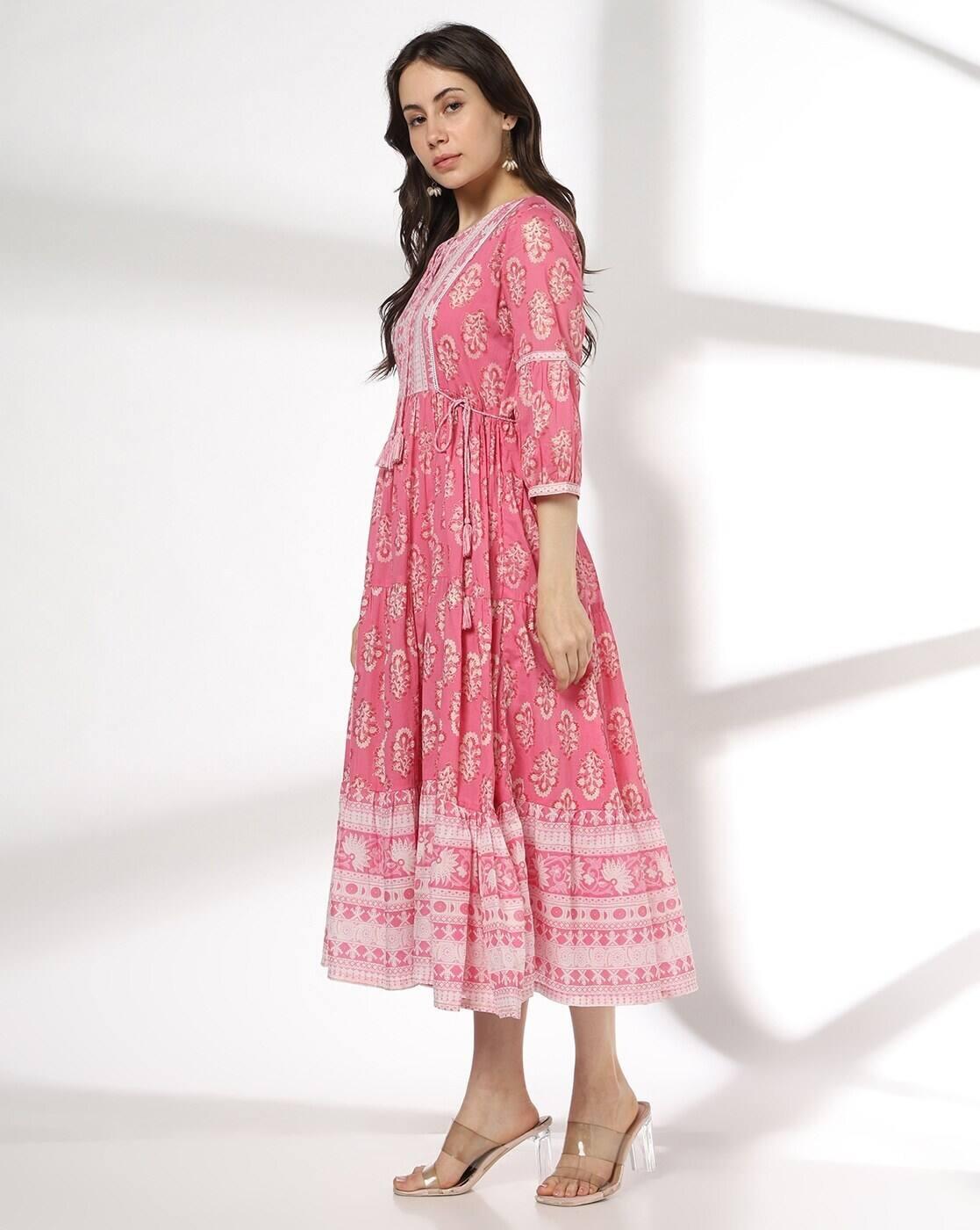 FUSION | Women Floral Print Fit & Flare Dress|1