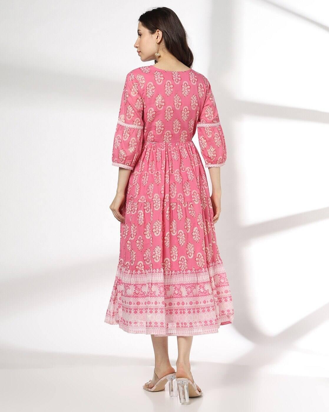FUSION | Women Floral Print Fit & Flare Dress|2
