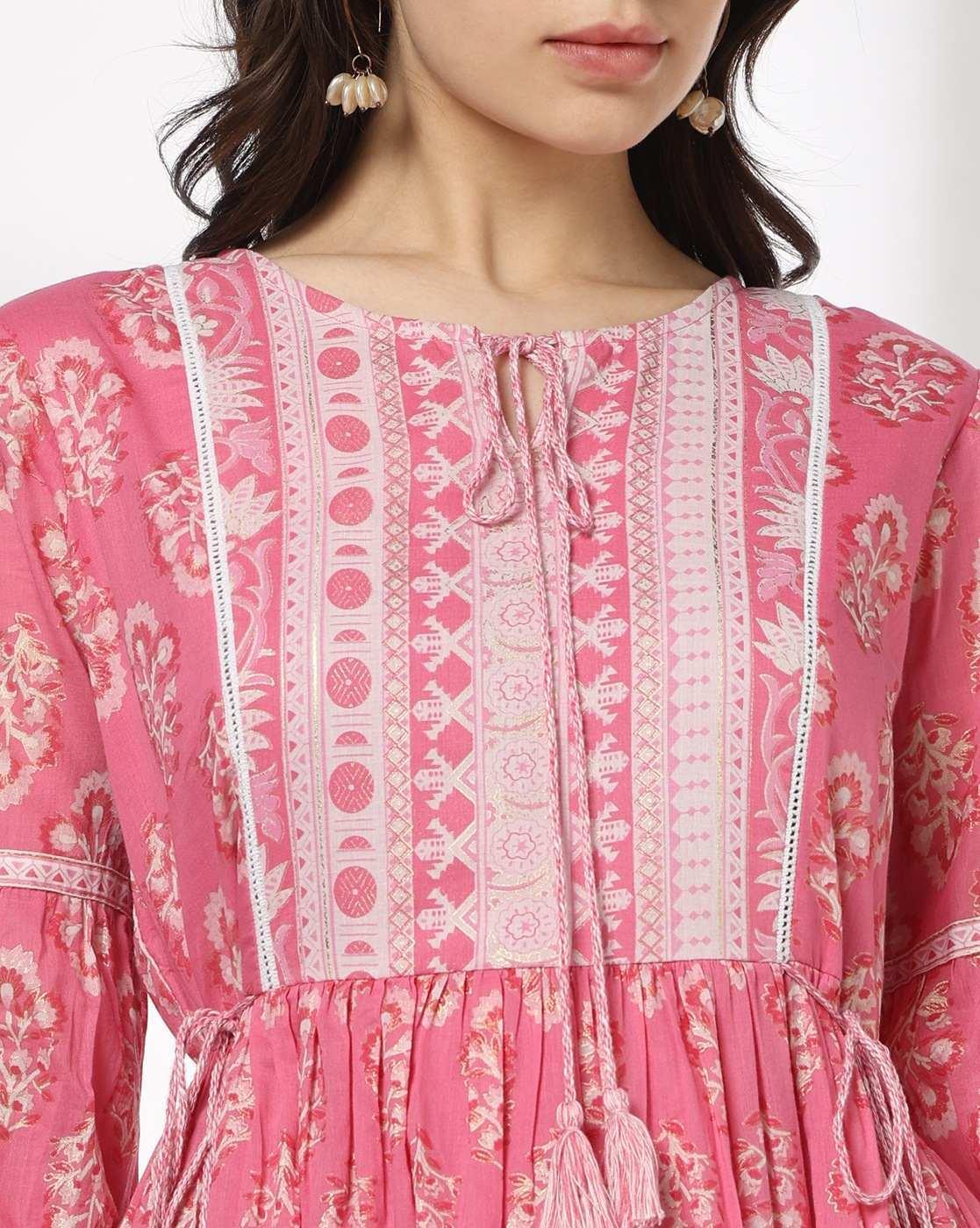 FUSION | Women Floral Print Fit & Flare Dress|3