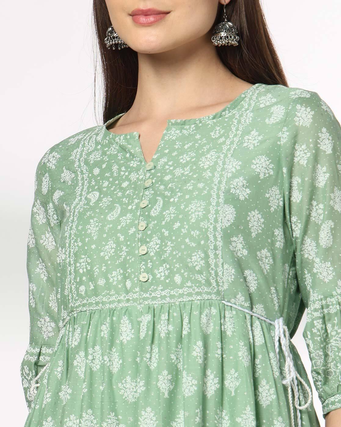 FUSION | Women Floral Print Tiered Dress|3