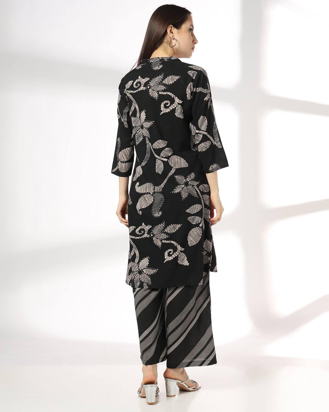 FUSION | Women Printed Straight Kurta & Bottom Set|2
