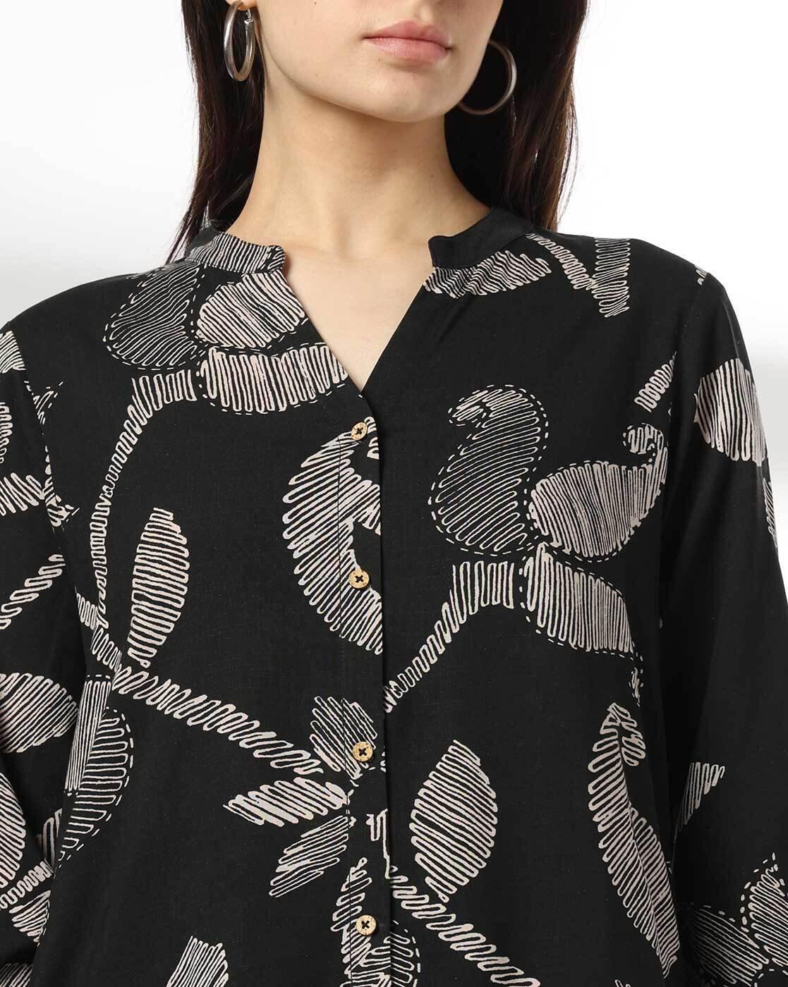 FUSION | Women Printed Straight Kurta & Bottom Set|3