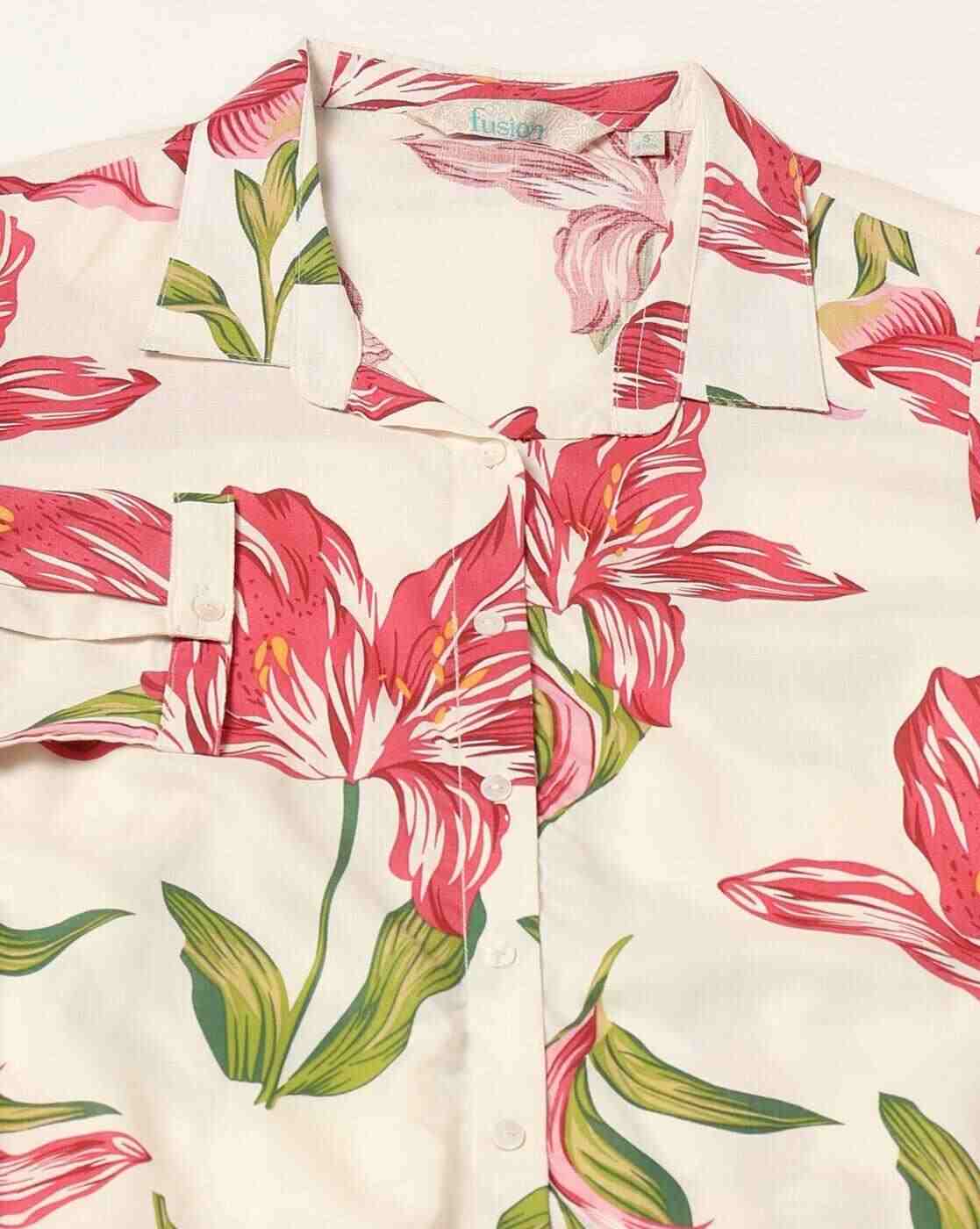 FUSION | Women Floral Print Straight Kurta|4