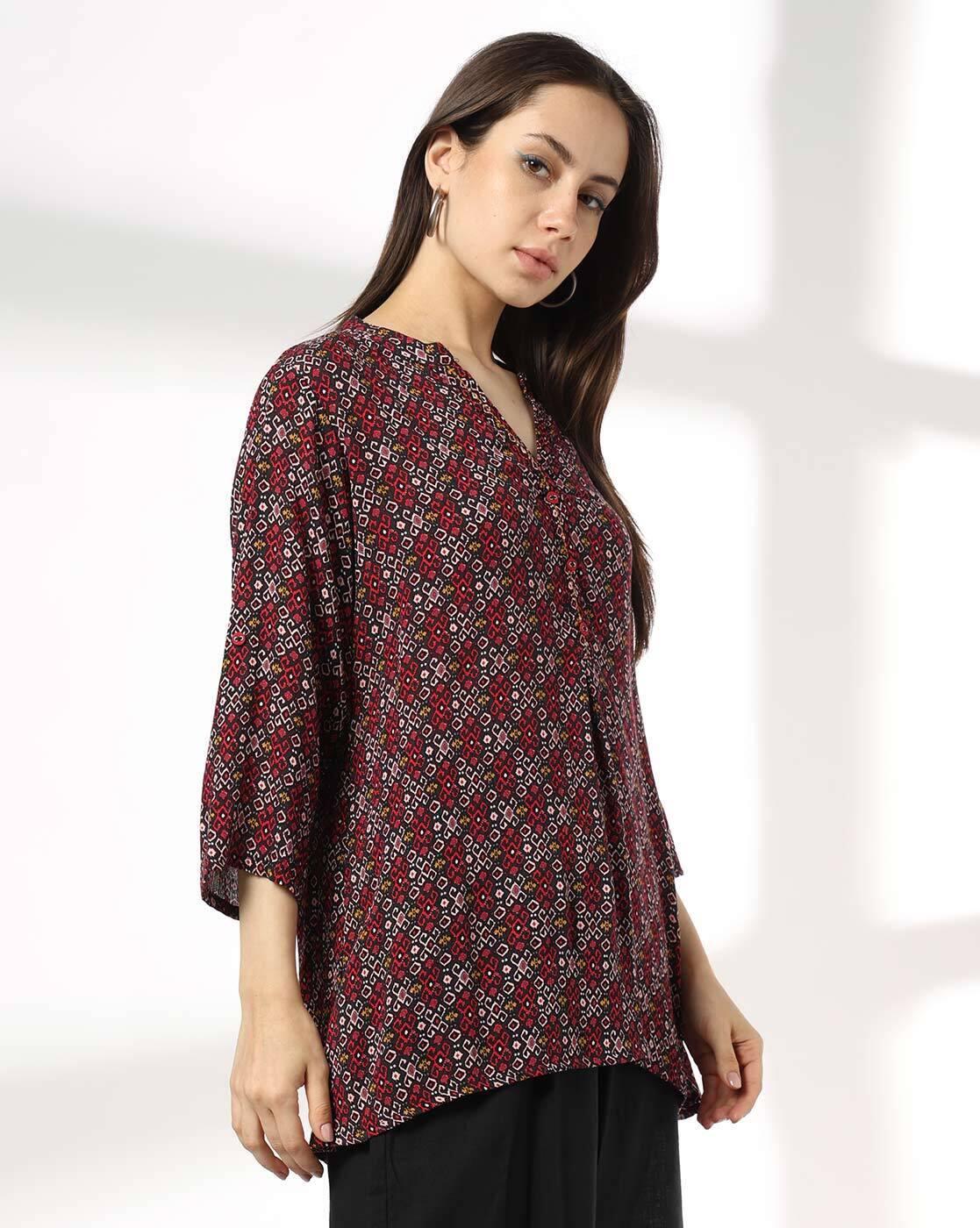 FUSION | Women Printed Straight Kurti|1