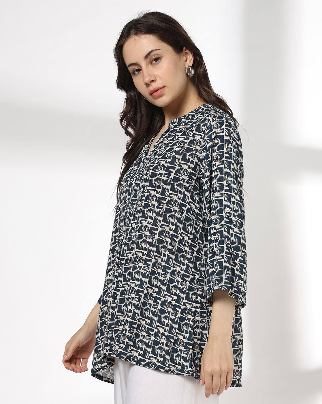 FUSION | Women Printed A-Line Kurti|1