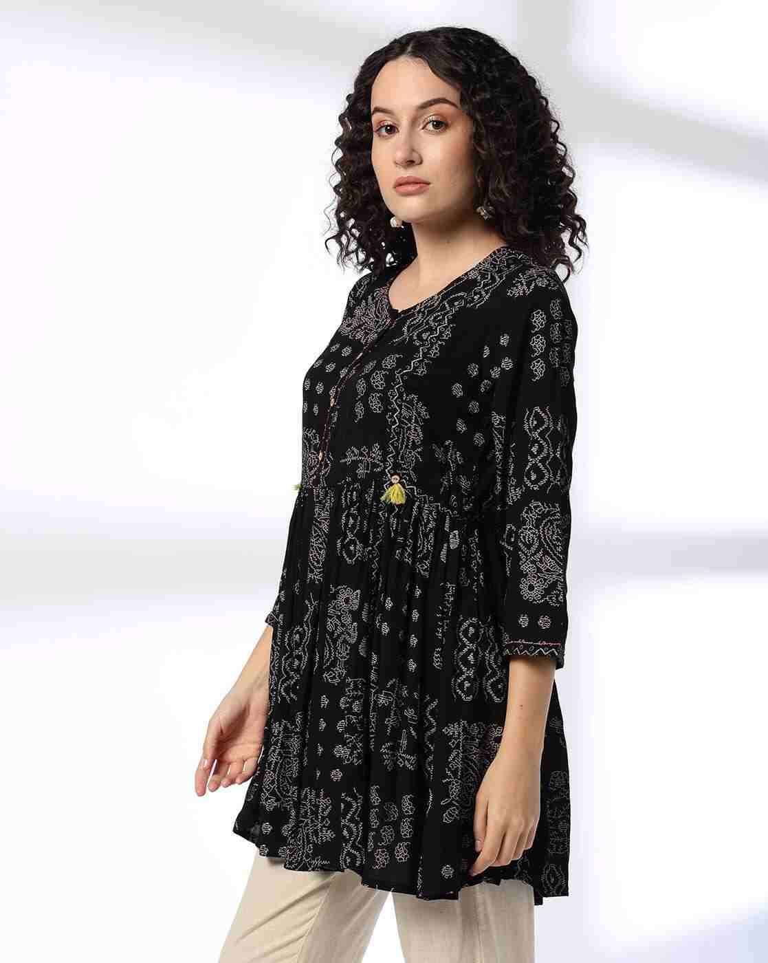 FUSION | Women Printed Relaxed Fit Tunic|1