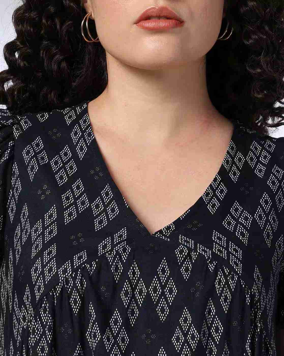 FUSION | Women Printed Tiered Dress|3