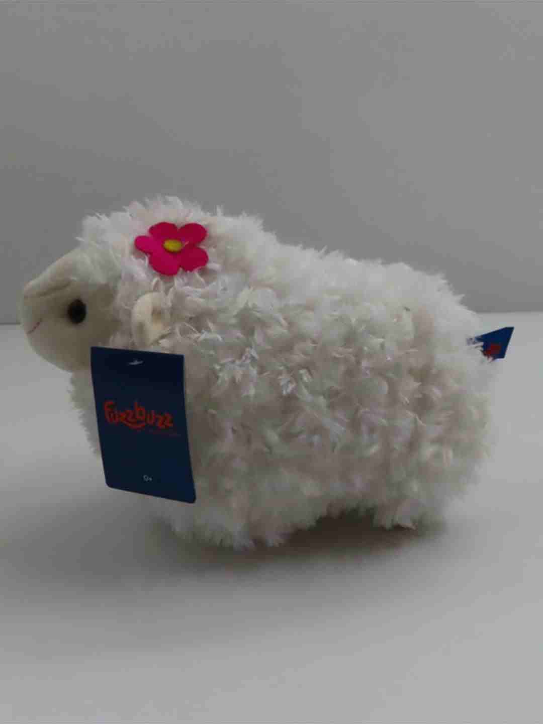 Fuzzbuzz White Lamb Stuffed Animal - 28Cm Quirky Soft Toys for Kids age 0M+ - 20 Cm (White)