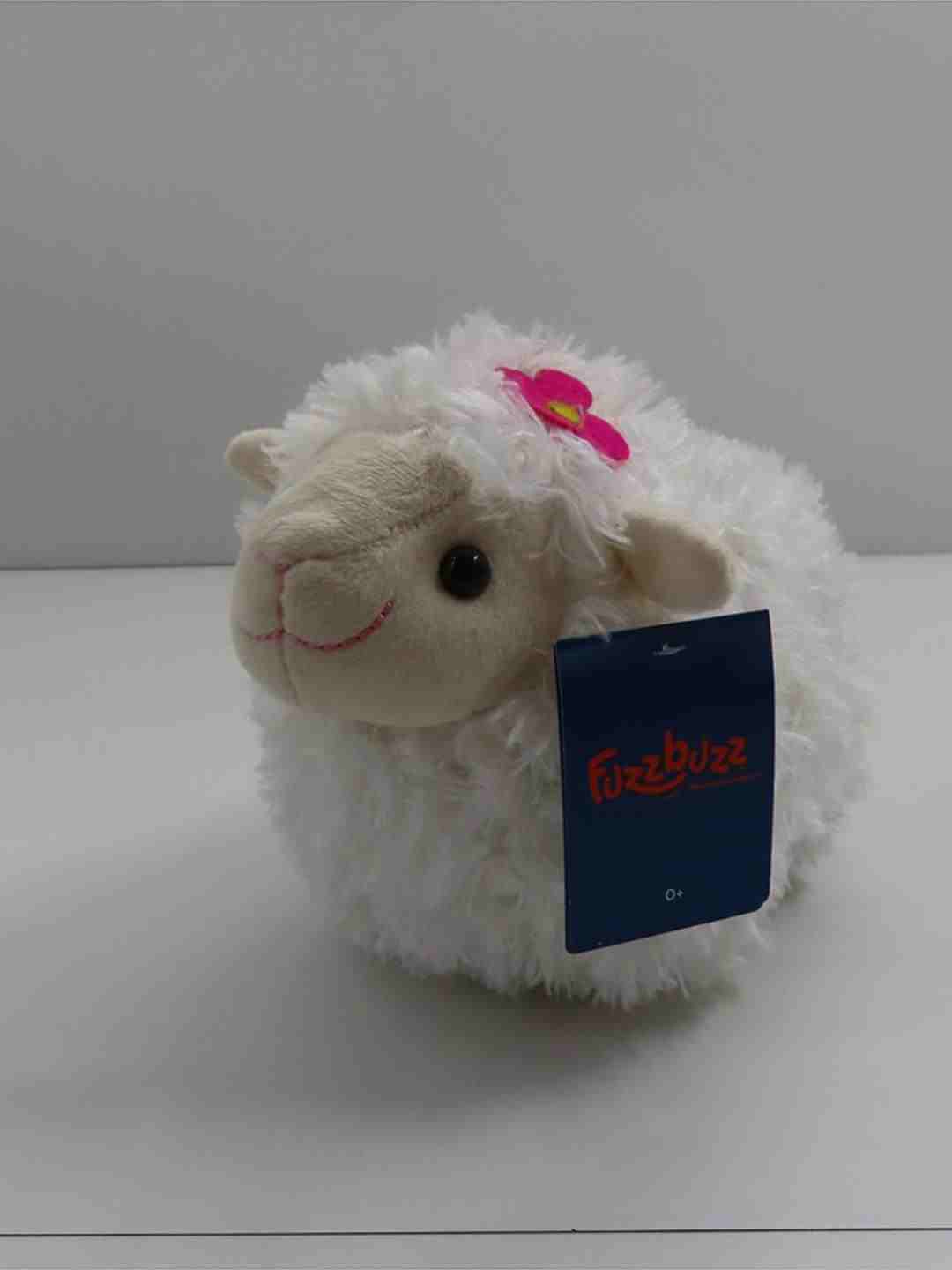 Fuzzbuzz White Lamb Stuffed Animal - 28Cm Quirky Soft Toys for Kids age 0M+ - 20 Cm (White)